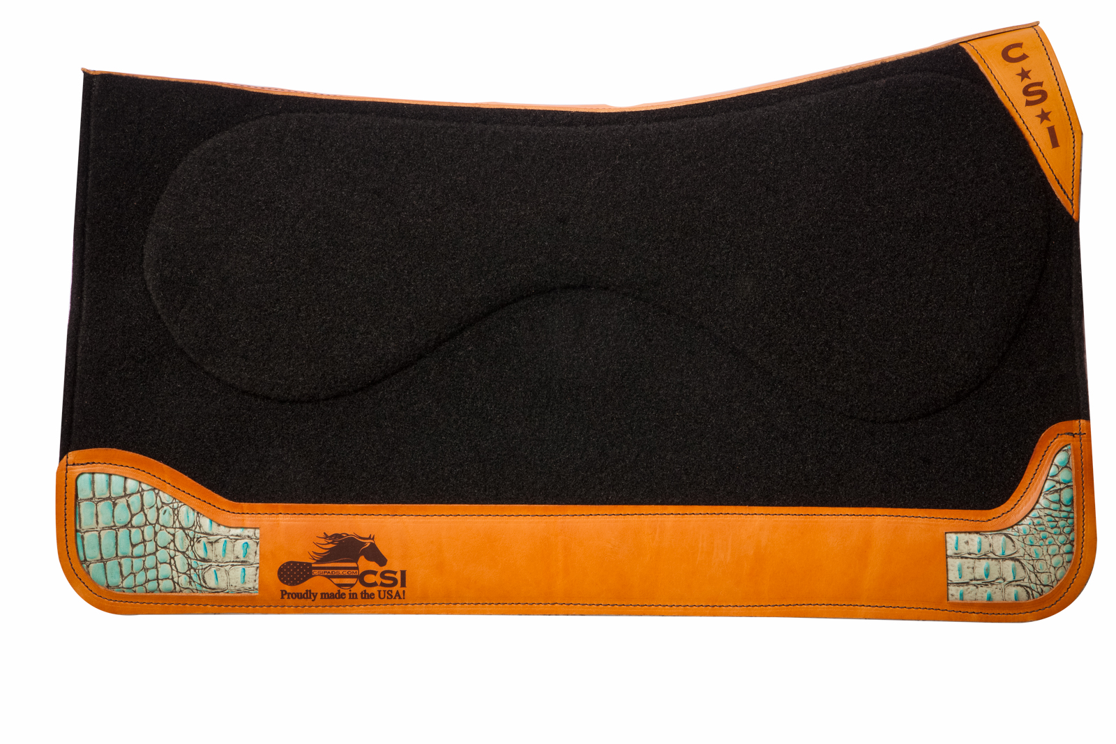 Custom CSI Saddle Pads Inlay CSI Saddle Pads Custom Design Saddle