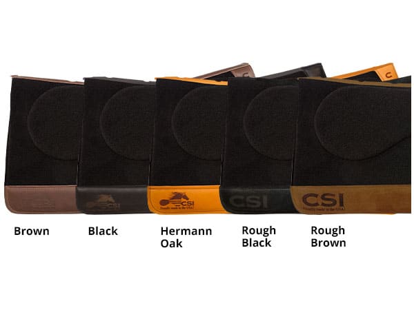 CSI Saddle Pads Wear Leather Options